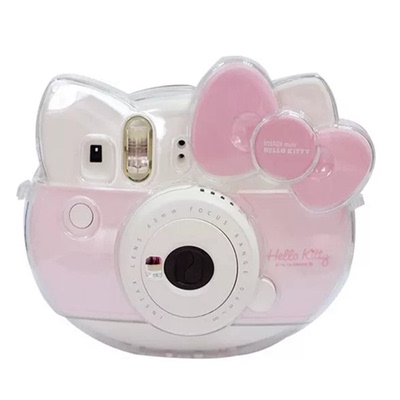 适用于kt拍立得相机hellokitty相机mini9猫头保护壳袋可爱水晶壳