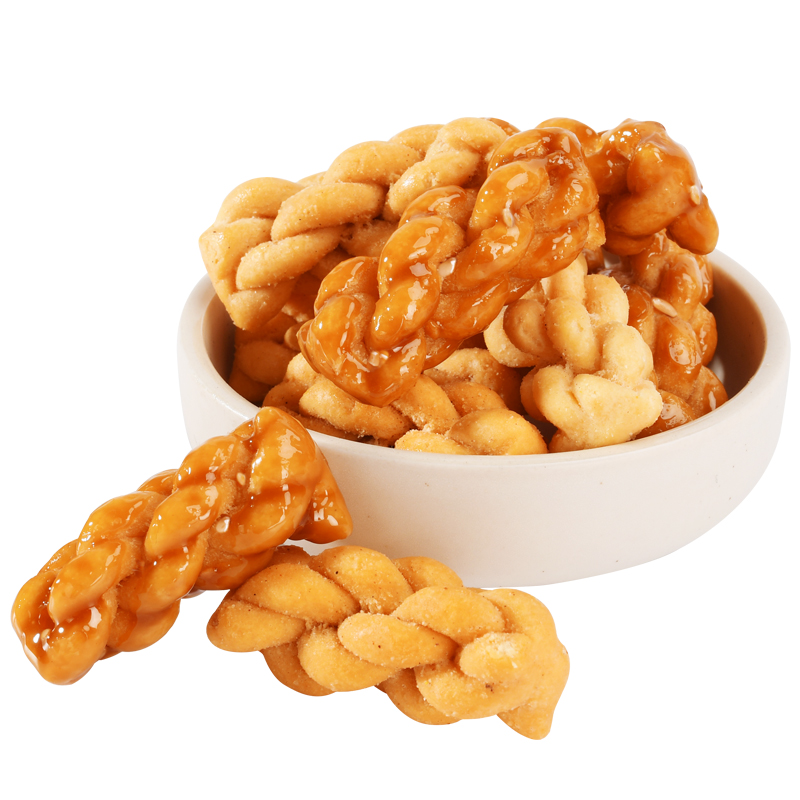 佬食仁日式のmini小麻花整箱味饼干