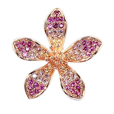 迷你樱花女西服衬衫领扣日式胸针