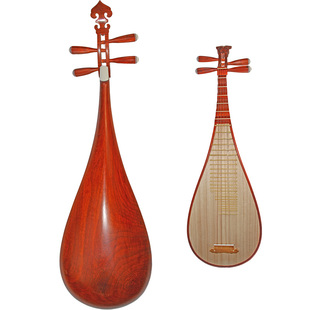 艺海琵琶进阶考级花梨木鸡翅刺猬紫檀黄金檀绿檀黑檀酸枝微凹专业