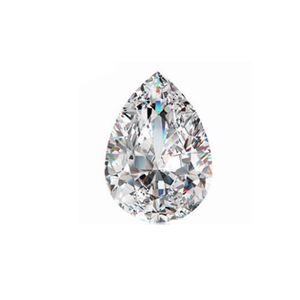 过钻笔水滴形宝石白色钻石仿钻莫桑透明水钻裸钻裸石戒指戒面diy