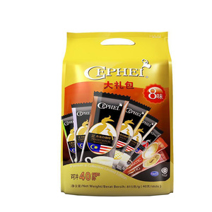 奢斐CEPHEI8味大礼包 马来西亚原装进口三合一速溶白黑咖啡粉组合