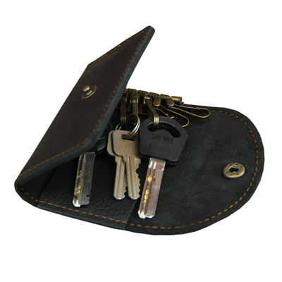 旧时光手工钥匙包男士可放牛皮