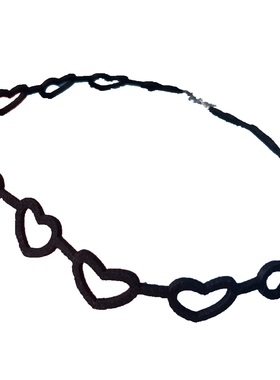 不掉色爱心项圈时尚气质