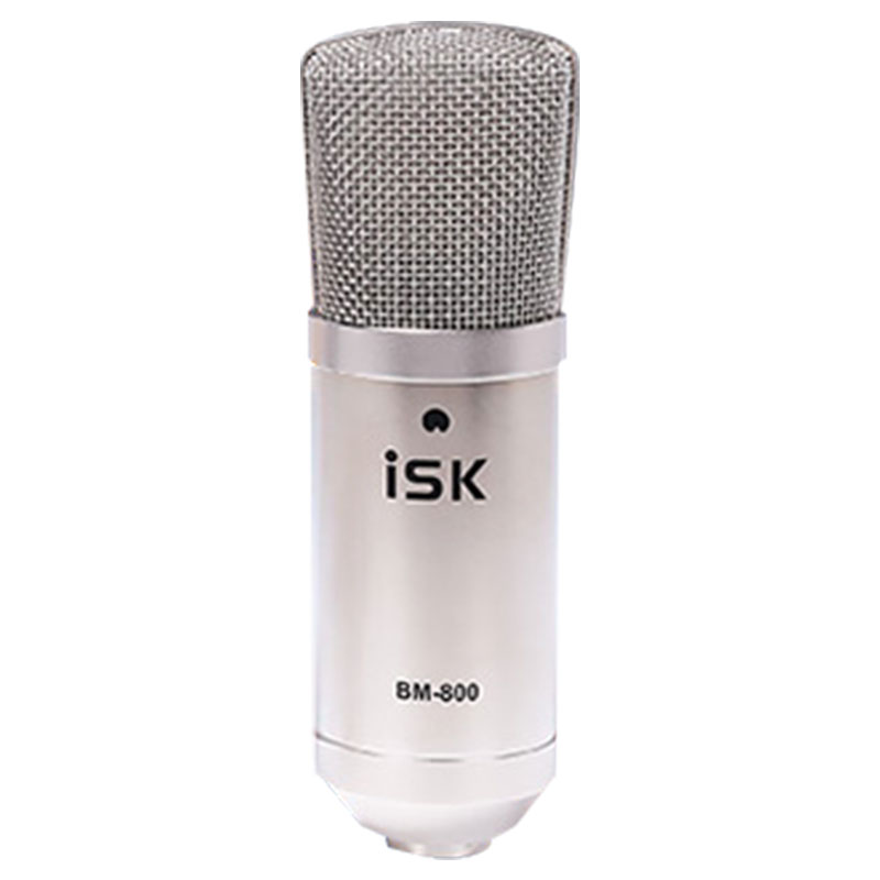ISK BM-800电容麦克风送幻象电源防震架音频线送支架主播直播话筒