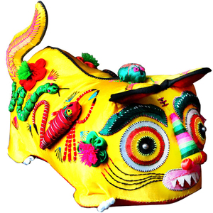 纯手工布艺刺绣满月摆件婴儿宝宝压惊五毒布老虎中国风小礼品