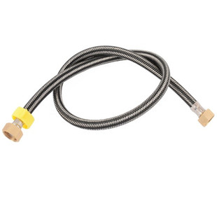 浩淼特价双铜头不锈钢编织管热水器台盆马桶冷热龙头防爆进水软管