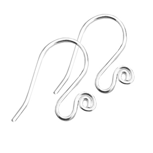 防过敏99足银配件999纯银耳钩DIY银饰品耳挂真银养耳洞银勾耳环勾