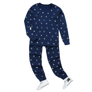 青少年秋衣秋裤套装100%纯棉打底薄款保暖内衣男童女童中高领毛衫