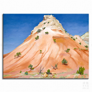 新墨西哥州的山 Georgia O'Keeffe 欧姬芙艺术装饰画客厅书房酒吧