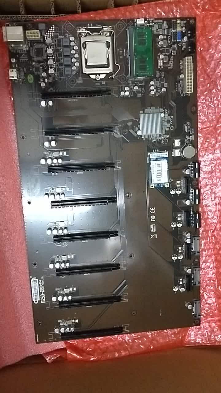 12 Gpu Motherboard B250 Ddr4 16 Gb Memory Lga1151 Mainboard 12 Pcie