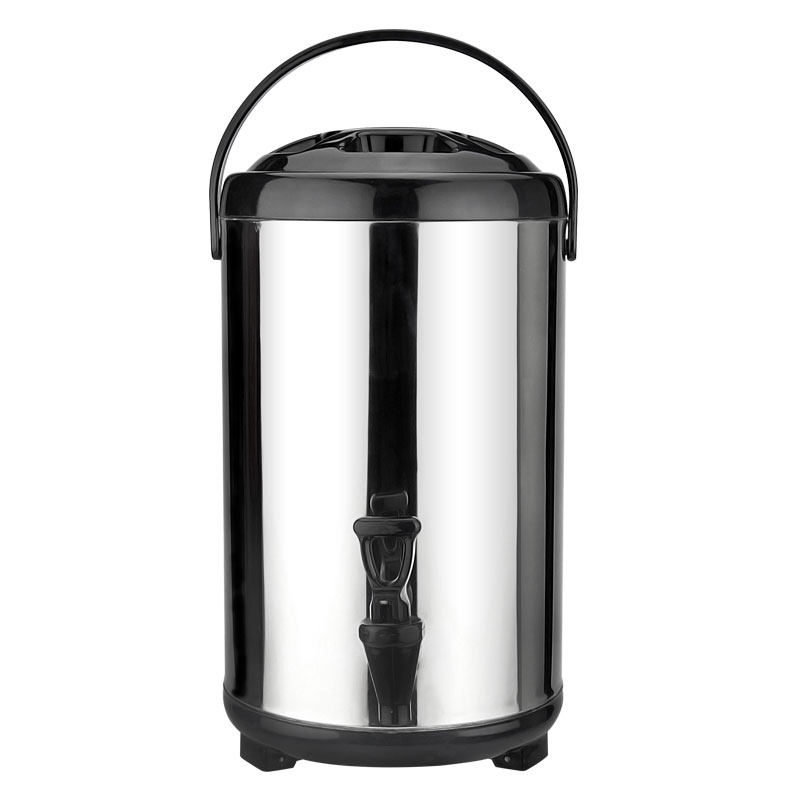 不锈钢奶茶桶商用保温桶豆浆桶6升 8L10L12L双层保温冷热茶水桶