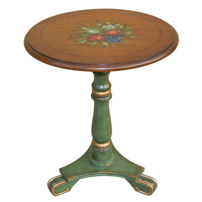 美式沙发边几角几小圆台地中海