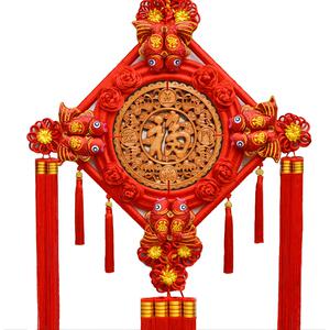 桃木客厅大号新居乔迁壁挂中国结