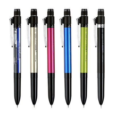 日本tombow蜻蜓文具CPA-16多功能中油笔+铅笔 3合1回转式自由切换