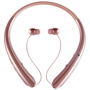 适用LG颈挂脖式伸缩线5.0无线蓝牙耳机跑步运动超长待机通话游戏