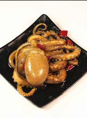 八爪鱼大爆头即食麻辣海鲜熟食