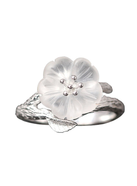 纯银复古风开口指环手饰品