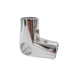 25圆管连接件不锈钢两通接头铁管卡扣管子固件衣架固定配件