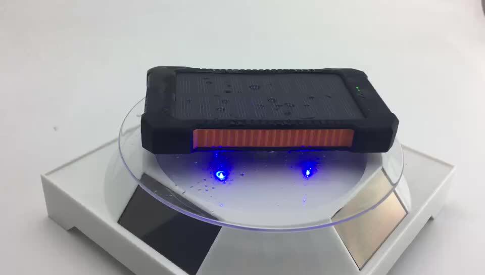 Power Bank 20000mAh Con Pannello Solare E Manovella: Impermeabile, Torcia, Per Campeggio E Emergenze
