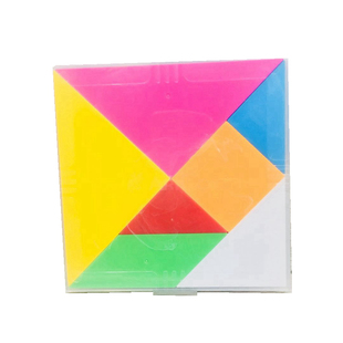 包邮大号塑料七巧板 儿童智力益智拼图 数学教具小学生专用