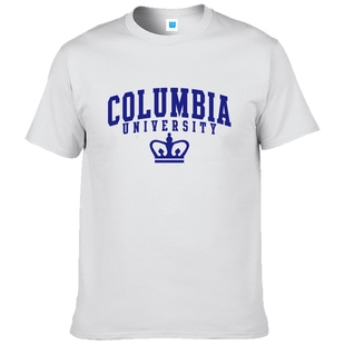 Columbia University in the City of New York短袖T恤纯棉宽松型