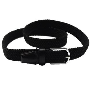 天天特价男女士细针扣帆布编织皮带百搭无孔腰带松紧弹力编制裤