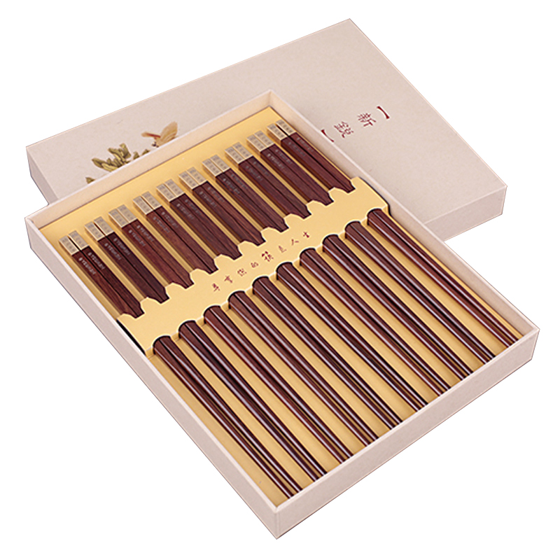 newrea制造商出品乌木姓氏筷子