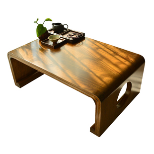 烧桐木日式榻榻米茶几阳台禅意飘窗桌电脑小桌炕桌中式琴台国学桌