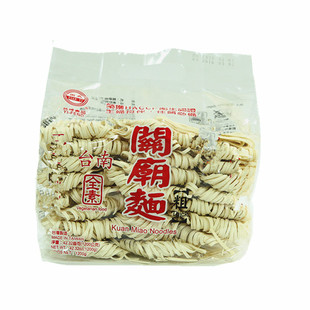 夜市小吃台南义峰关庙面1200g粗条夜宵代餐拉拌汤面类煮食非油炸
