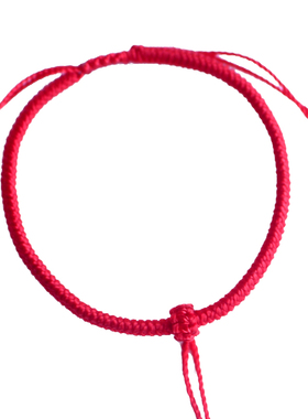 宝宝手编绳手链婴儿红绳