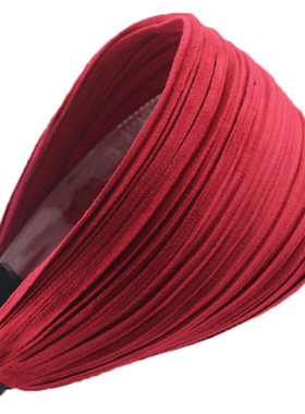 韩国新款布艺品超宽边发箍