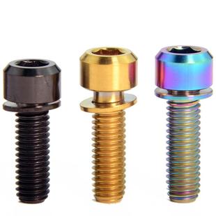 EFsolid 钛合金螺丝 M6×16/18/20mm不脱垫片/刹把/夹器固定螺丝