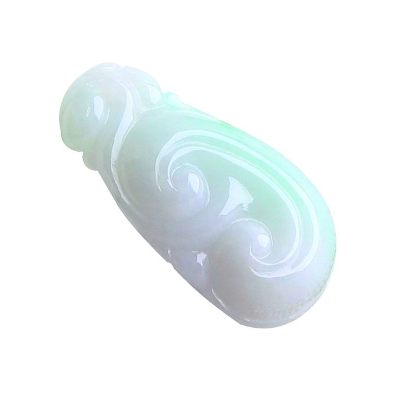 天然A货翡翠如意吊坠女款