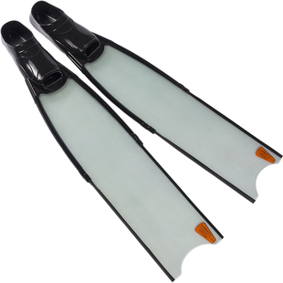 Leaderfins 玻璃纤维蛙鞋纯碳自由潜水长脚蹼半透明女神轻量套脚