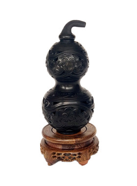 镂空雕刻小对吉祥宝商务风葫芦