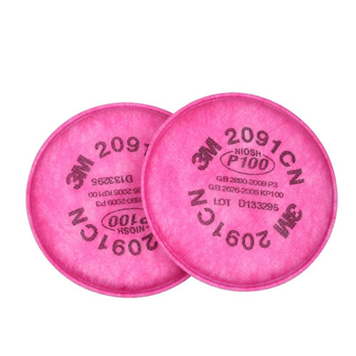3M 2097CN防尘滤棉 P100过滤活性炭有机蒸气异味焊玻璃纤维