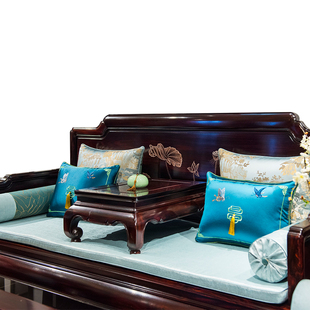古典红木沙发坐垫定制中式实木家具海绵垫座垫套罗汉床五件套垫子