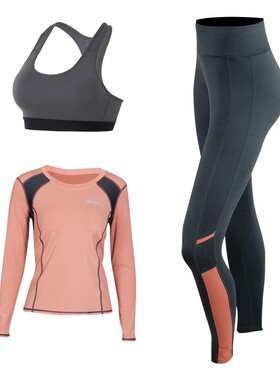 瑜伽服长袖瑜伽服斯泊恩套装女性