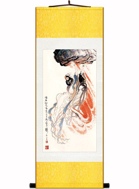 女娲娘娘神仙丝绸卷轴包邮画像