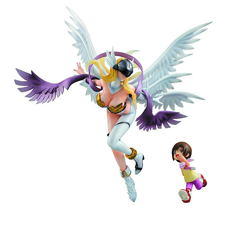 国产MegaHouse 数码宝贝动漫 天使 天女兽 嘉儿 阿武手办模型热卖