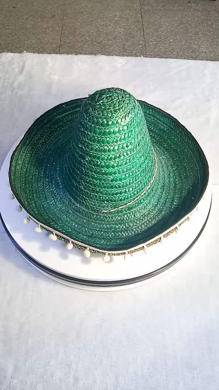 Cat Birthday Hat CIEOVO Straw Sombrero Hat For Pets One Size - Main Image