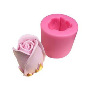 玫瑰花花朵巧克力翻糖模具樱花花苞虞美人雏菊香薰石膏蜡片滴胶模