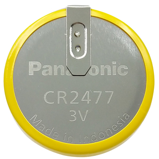 松下CR2477锂电子纽扣电池3V电饭煲卧式焊脚人员定位卡仪器表主板
