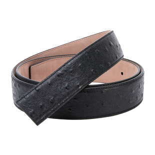 牛皮鳄鱼纹无头皮带男真皮史蒂芬圆头不带头腰带头层无扣头裤腰带