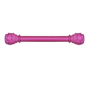 默玛欧式公主免打孔伸缩杆浴帘杆浴杆窗帘杆门帘杆晾衣杆玫瑰花