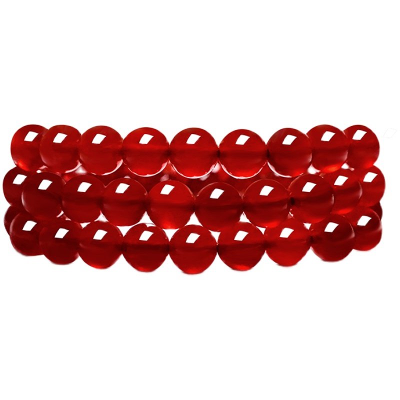 天然玛瑙手串红玛瑙手链生日礼物