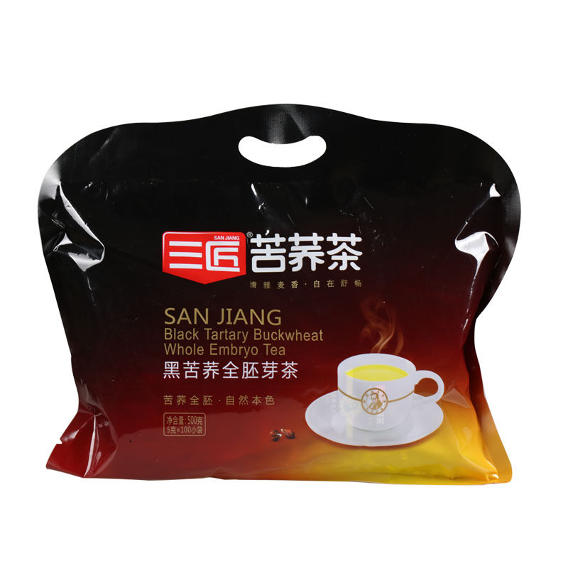 三匠苦荞茶500g黑苦荞全胚芽茶独立小袋装大凉山特产四川包邮