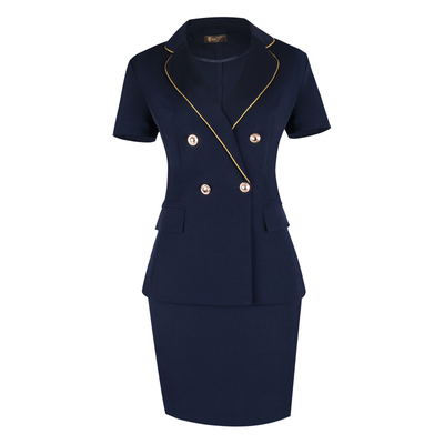 诗璐雅夏季干练西装工作服