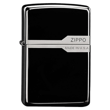 zippo正版美国黑炫冰标志打火机1